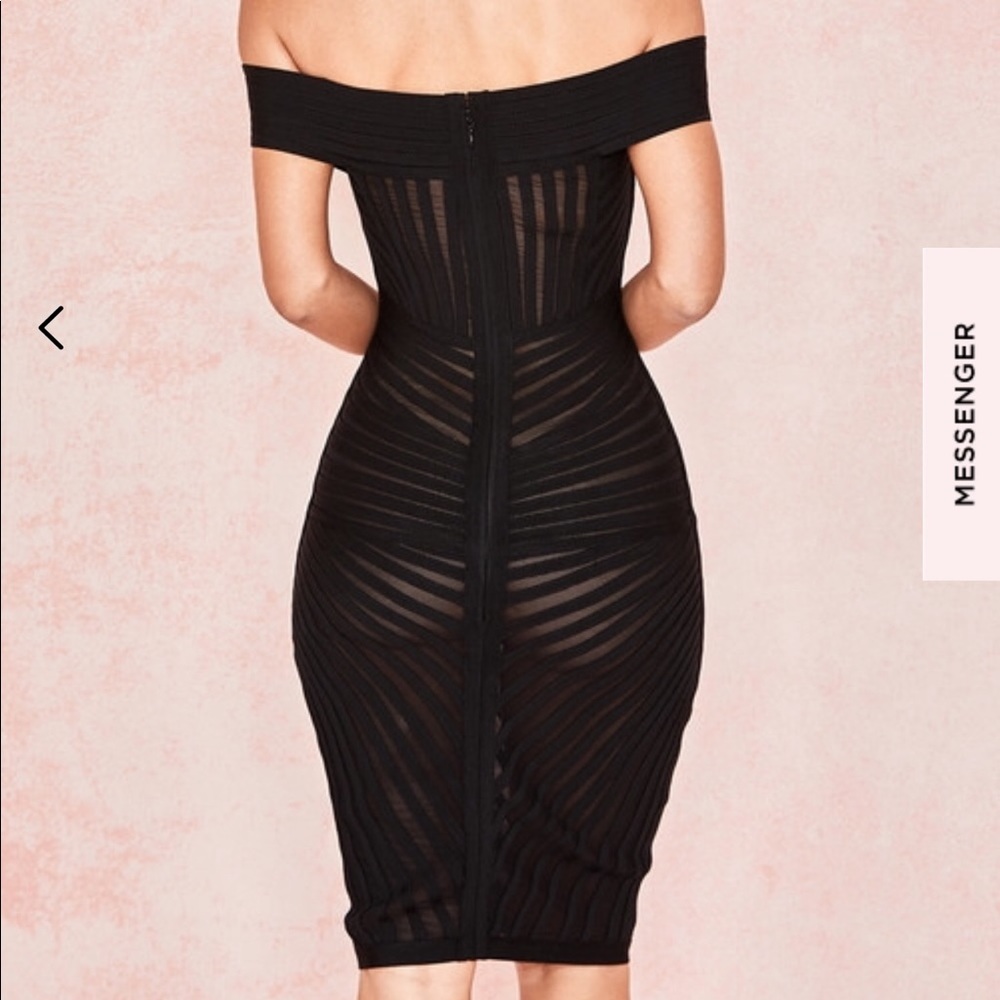Black bandage dress